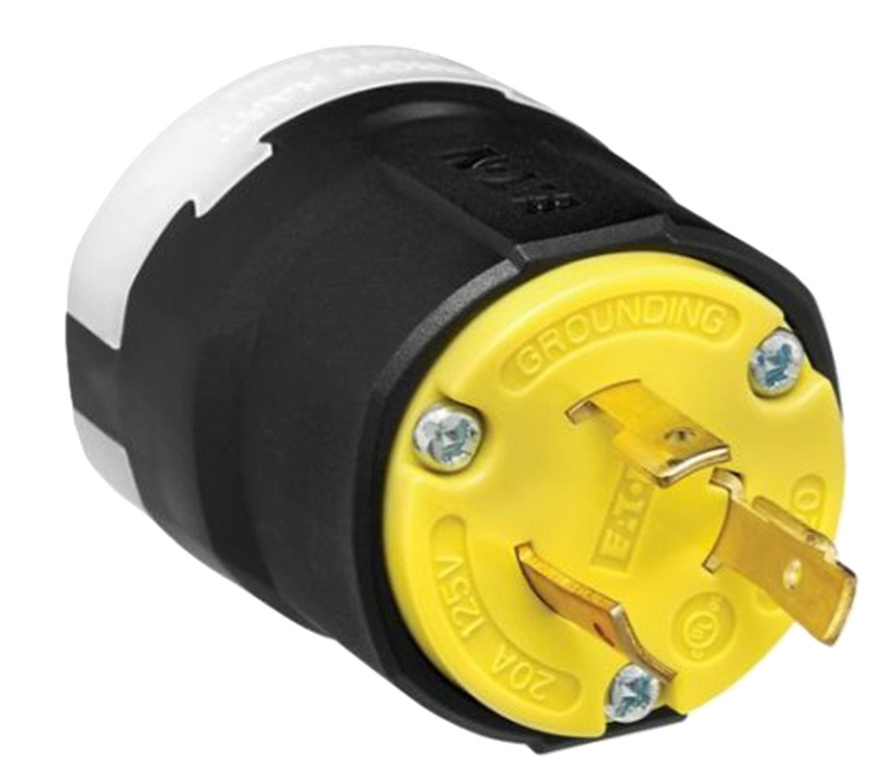 Arrow Hart Eaton AHCL520P Locking Plug, Yellow, NEMA L5-20P, 2P3W [New]