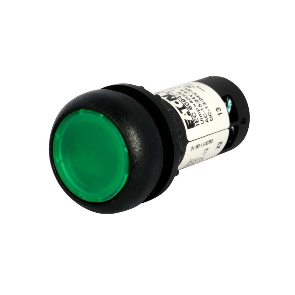 Eaton C22S-DL-G-K10-230 22.5 mm Compact Pushbutton, Illuminated, Button, LED [New]