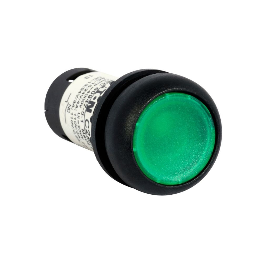 Eaton C22S-DL-G-K10-230 22.5 mm Compact Pushbutton, Illuminated, Button, LED [New]