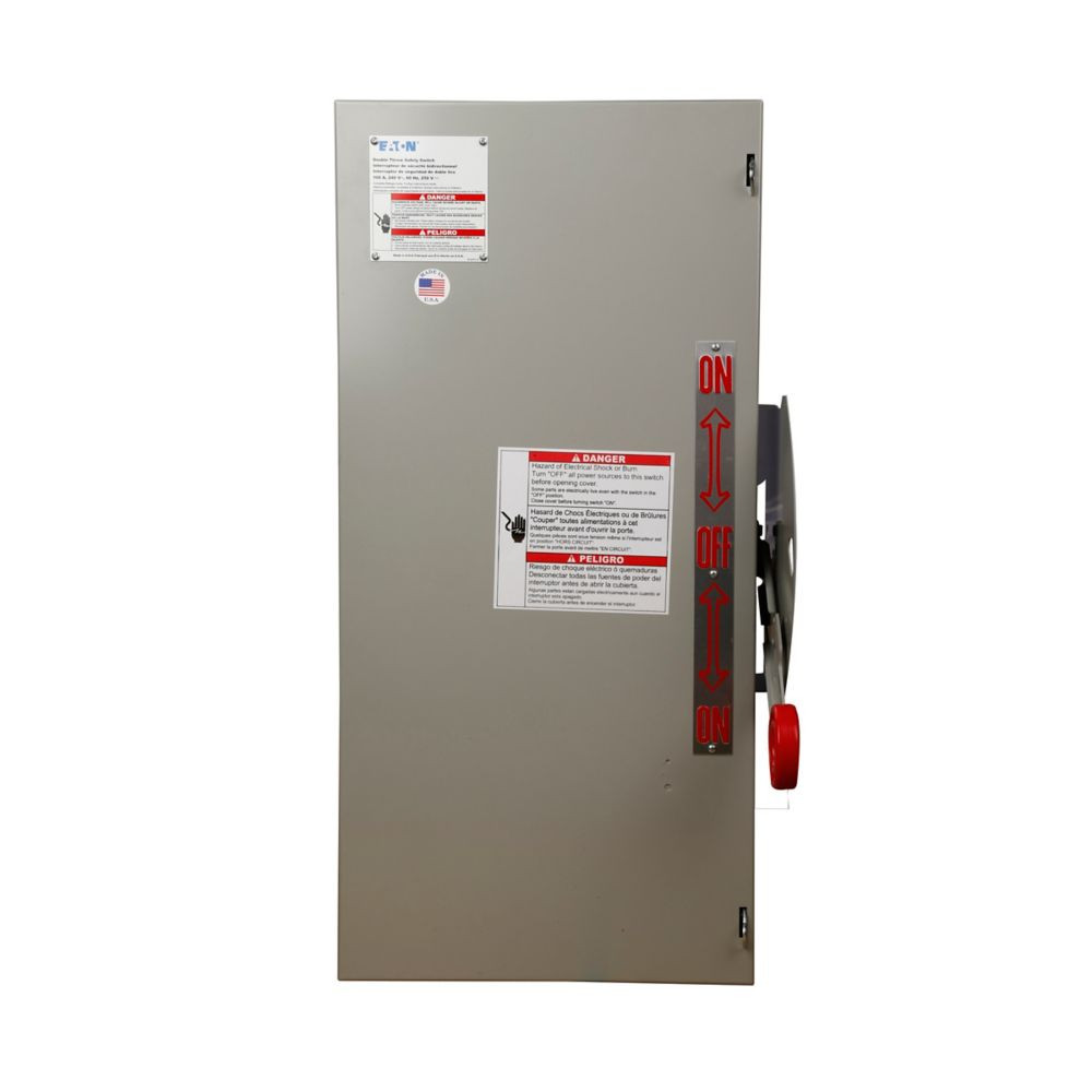 Eaton DT261UGK Heavy Duty Double-throw Non-fused Safety Switch, 30 A, Nema 1 [New]