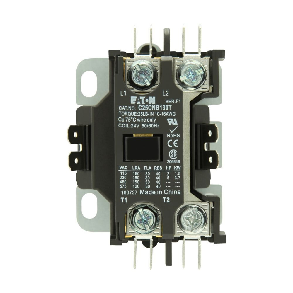 Eaton C25CNB140T Definite Purpose Contactor, Quick, 40a, 208-240 Vac, 50/60 Hz [New]