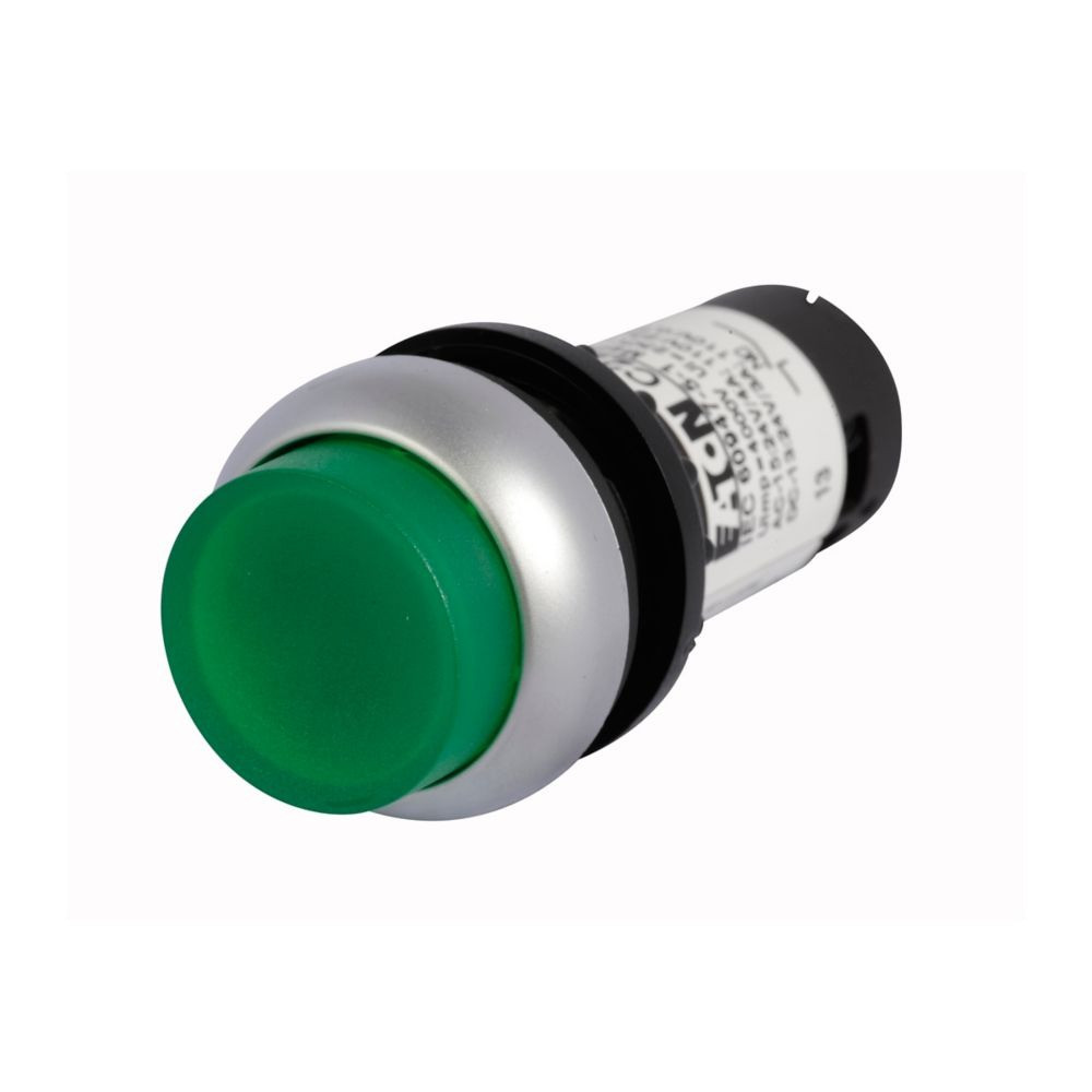 Eaton C22-DRLH-G-K10-24 22.5 mm Compact Pushbutton, Illuminated, Button, LED [New]