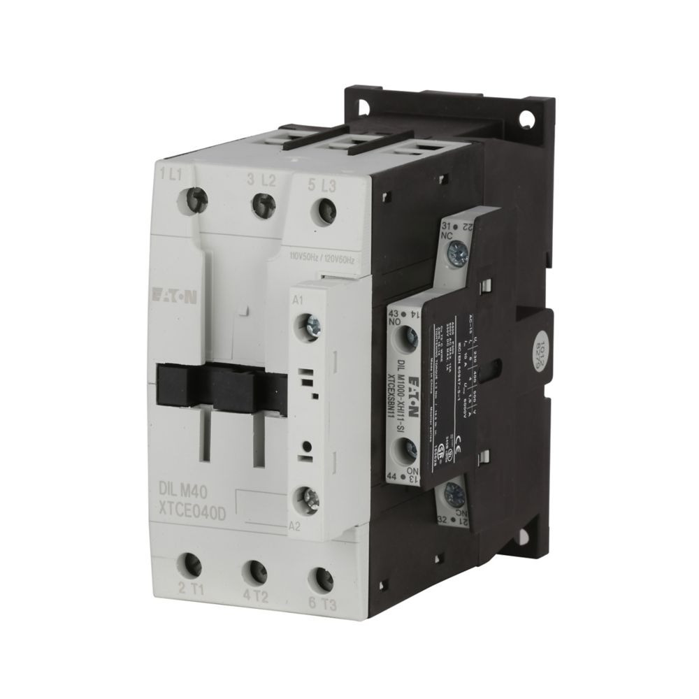 Eaton XTCE065DS1T IEC Contactor, 65A, Side-Mounted, 24 Vac, 50-60 Hz, 1NO-1NC [New]