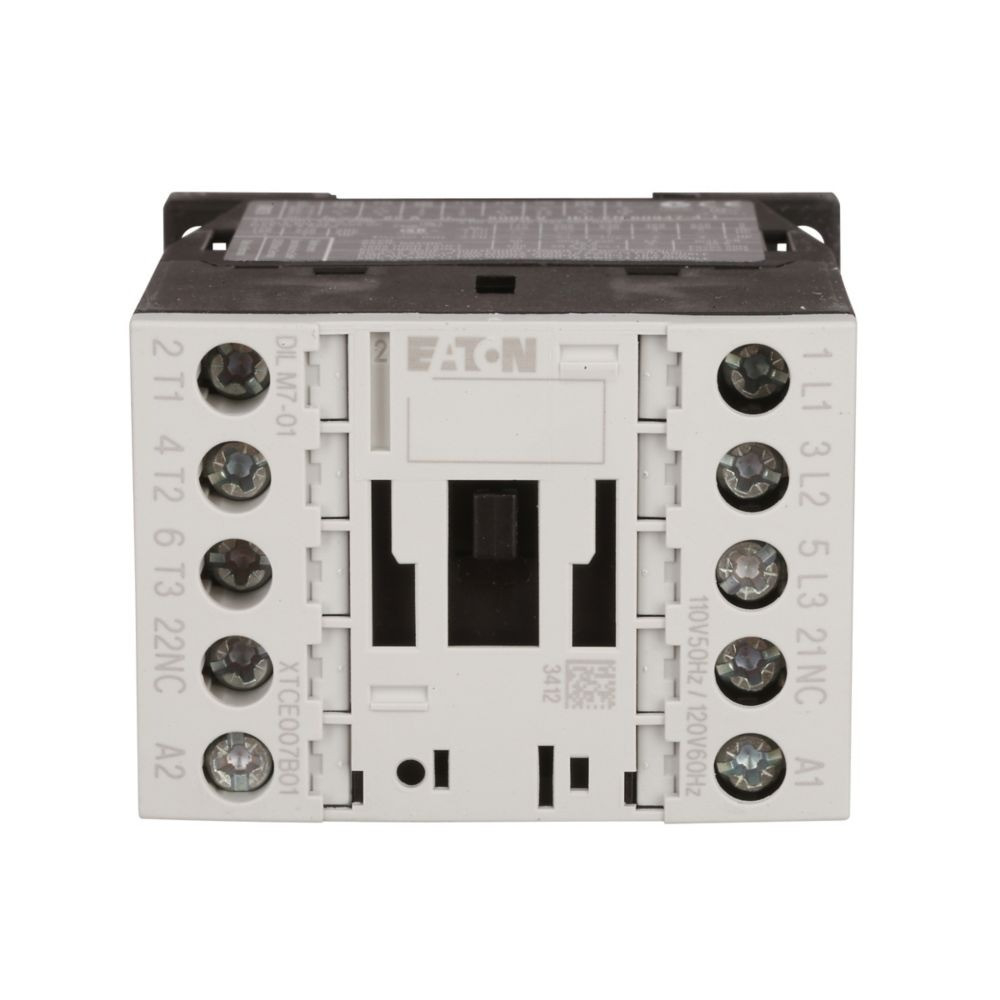 Eaton XTCE015B01TD XT IEC Contactor, 15A, 24 Vdc, 1NC, 15A, Frame B, 45 mm [New]