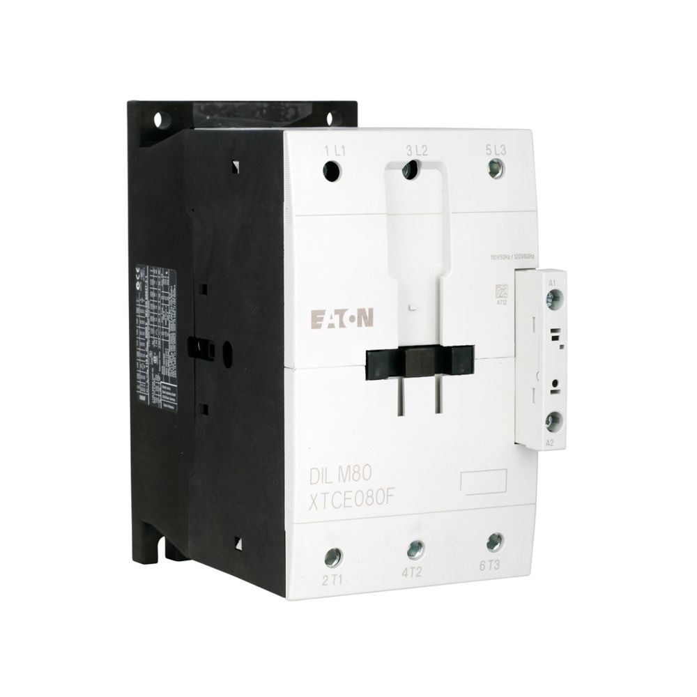 Eaton XTCE095FS1A IEC Contactor, 95A, Side-Mounted, 110 Vac 50 Hz, 120 Vac 60 Hz [New]