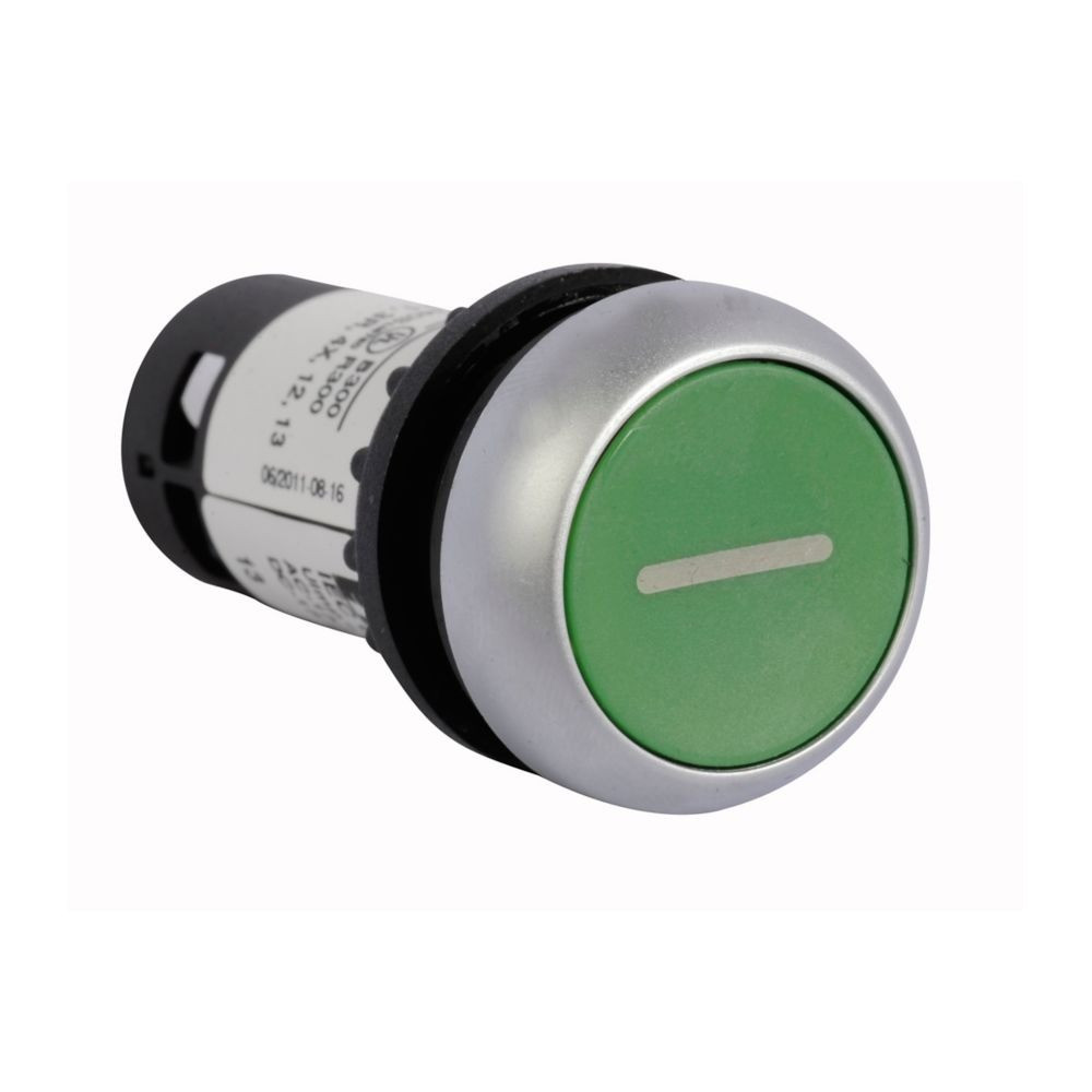 Eaton C22-D-G-X1-K11 22.5 mm RQM Compact Pushbutton Etching X1, Green [New]