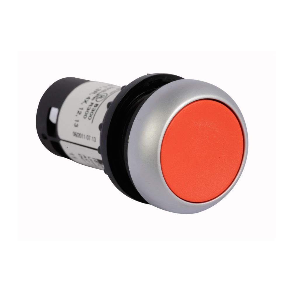 Eaton C22-DR-R-K01 22.5 mm RQM Compact Pushbutton, Red, Plastic Actuator [New]