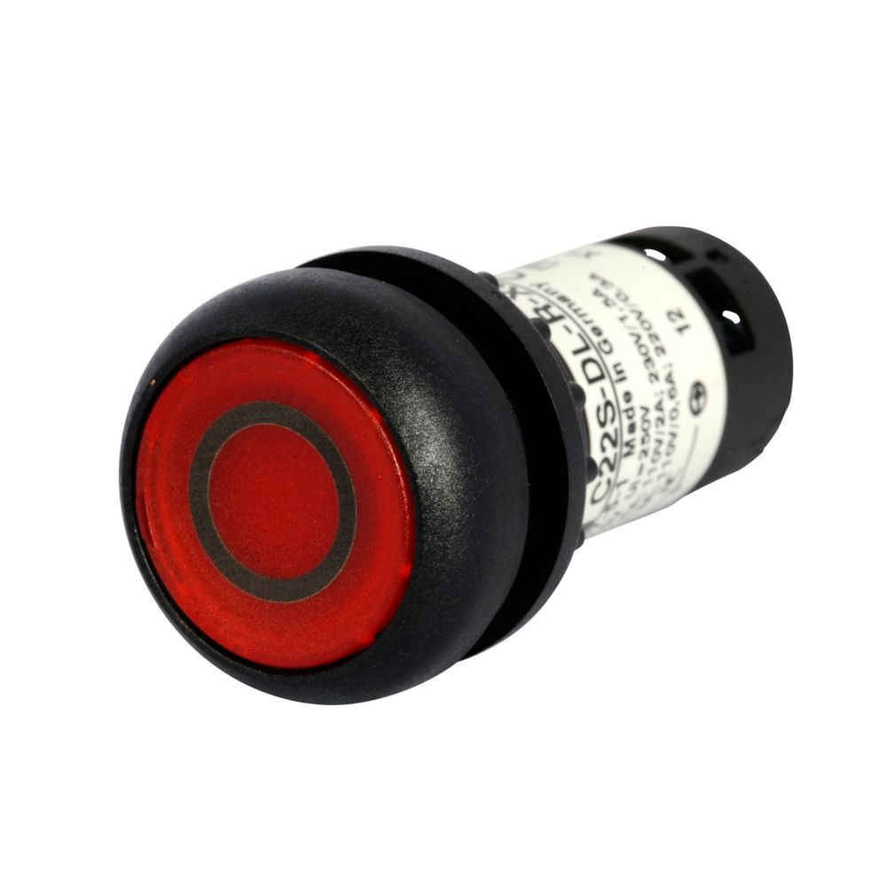 Eaton C22S-DL-R-K01-230 22.5 mm Compact Pushbutton, Illuminated, Button, LED [New]