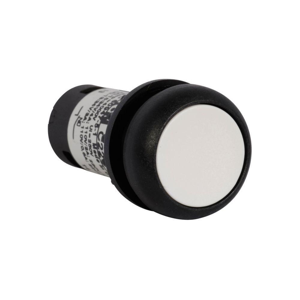 Eaton C22S-D-W-K11 22.5 mm RQM Compact Pushbutton, White Actuator [New]