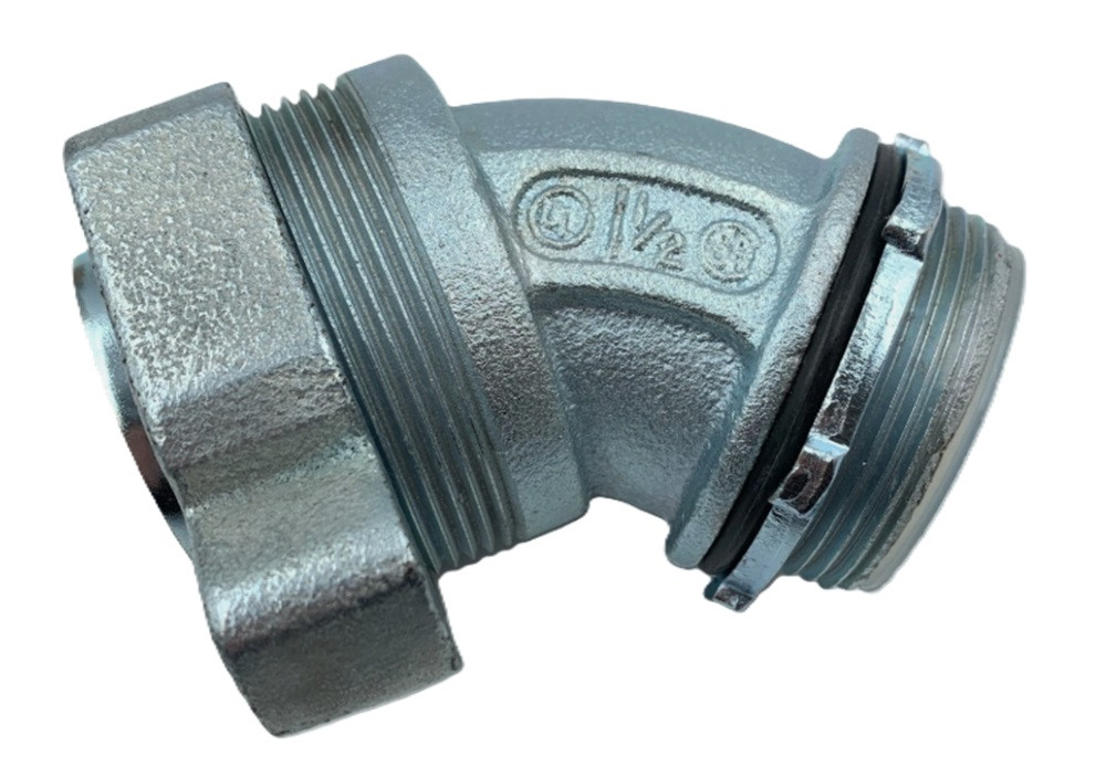 OZ-Gedney 4Q-4150 45D Liquidtight Connector, 1-1/2, 45 Degree Elbow [New]