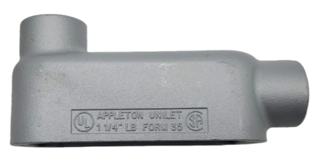 Appleton LB125-M Malleable LB-Type Conduit Body, 1-1/4 Inch, 1 Unit [New]