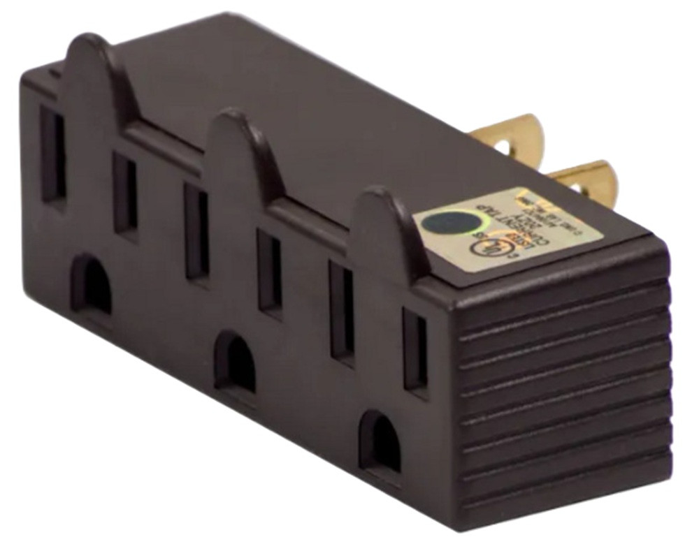 Cooper Wiring Eaton BP1147B Grounding Tap, 3 Outlet, 15A, Brown [New]