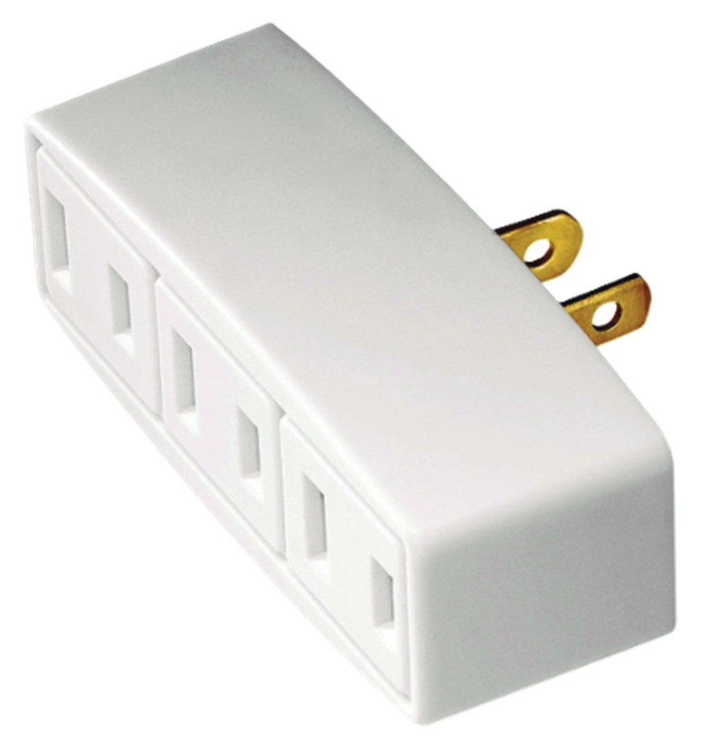 Cooper Wiring Eaton BP1747W Tap 3 Outlet, 15A 125V 2P2W, White [New]