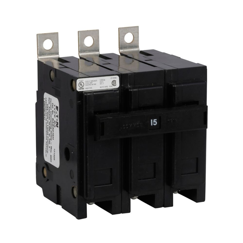 Eaton BAB3015H Quicklag Industrial Thermal-magnetic Circuit Breaker, 15A [New]