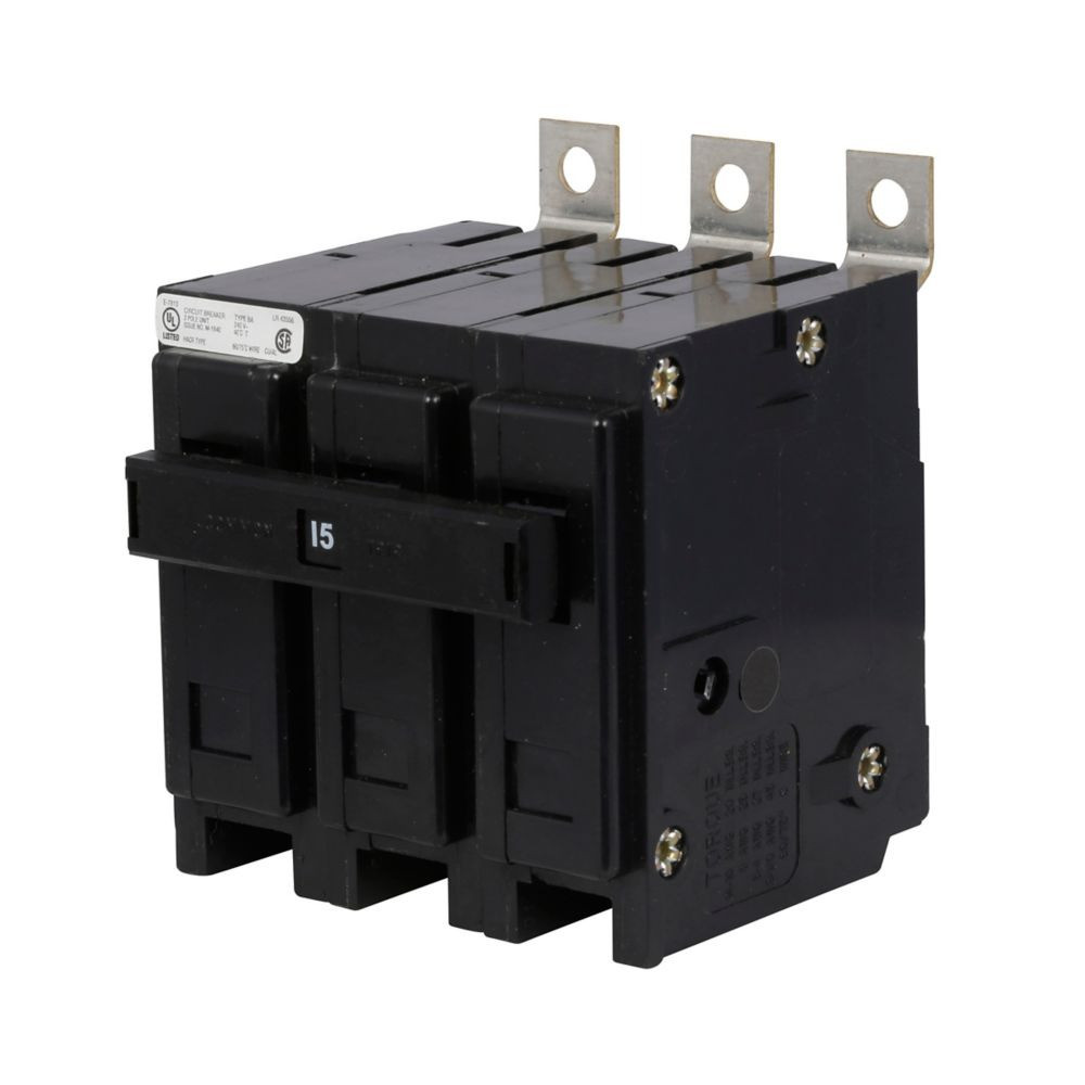 Eaton BAB3015H Quicklag Industrial Thermal-magnetic Circuit Breaker, 15A [New]