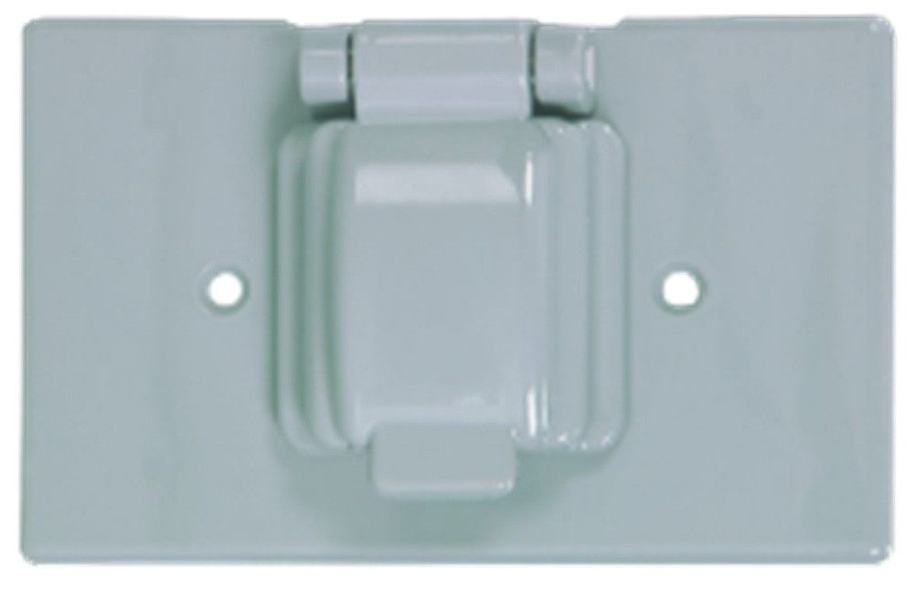 Eaton S1961 Non-Metallic Receptacle Cover, Stay-Open, Single [New]