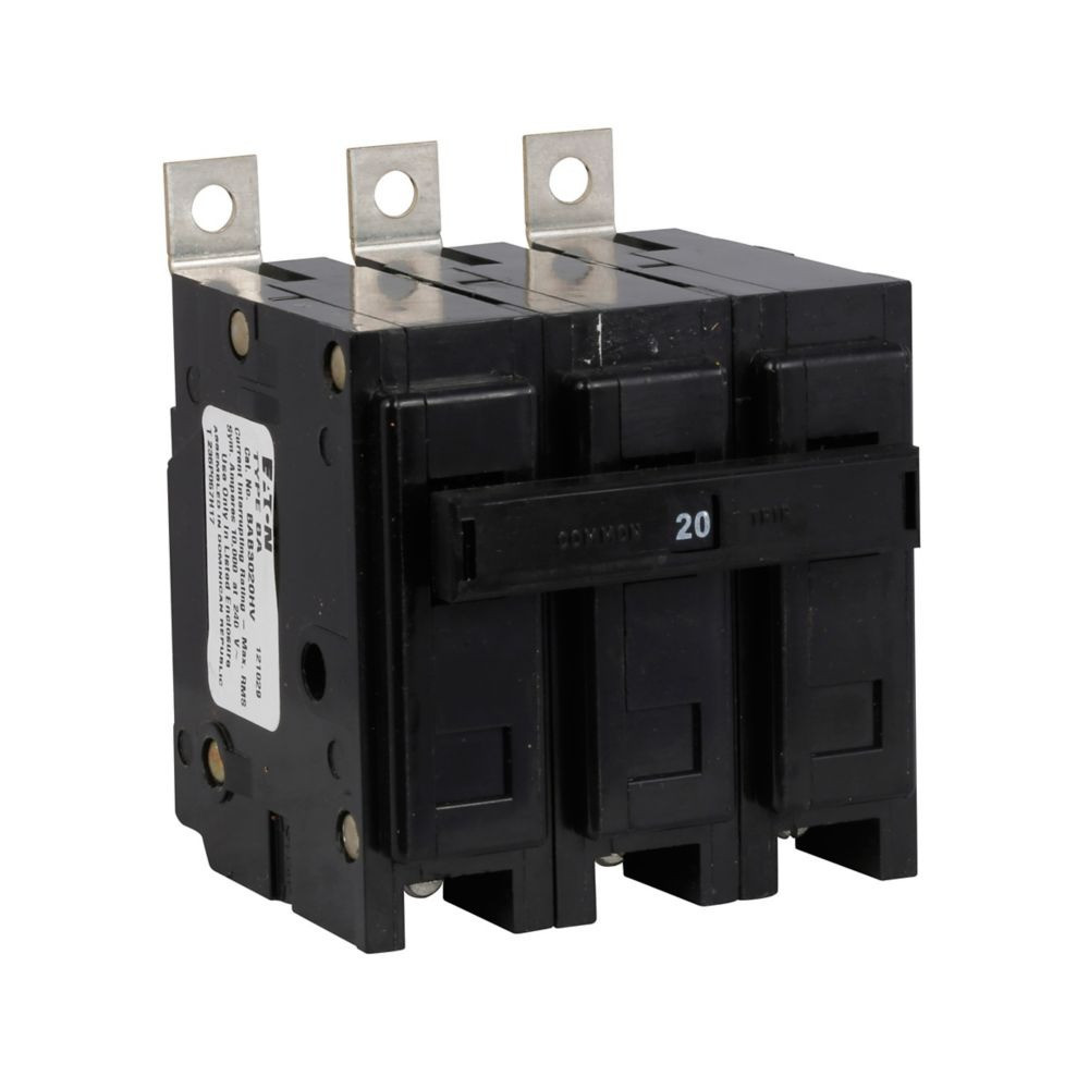 Eaton BAB3020H Quicklag Industrial Thermal-magnetic Circuit Breaker, 20A [New]