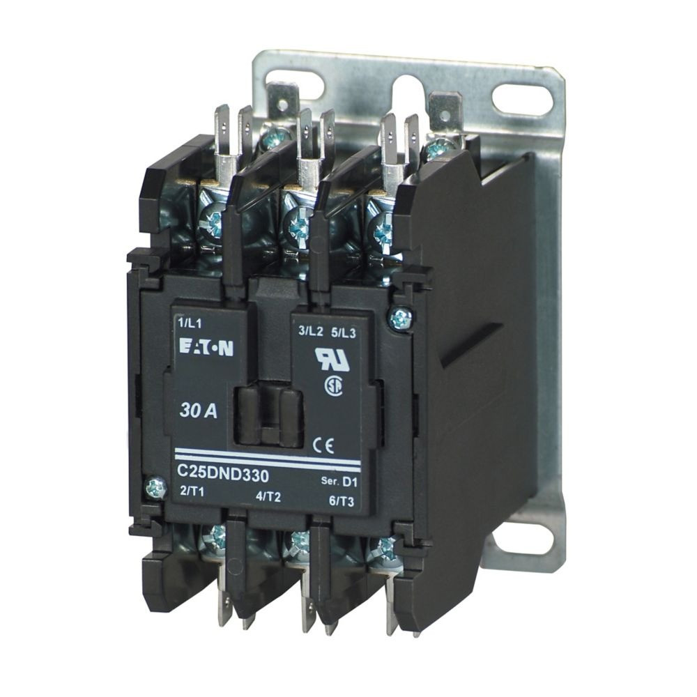 Eaton C25DND330A Definite Purpose Contactor, Quick, 30A,110-120 Vac [New]