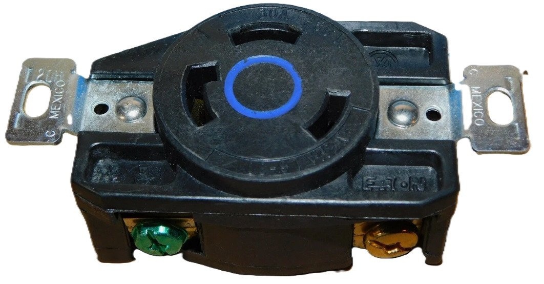 Arrow Hart Eaton AHCL630R Locking Receptacle, Blue, NEMA L6-30 [New]