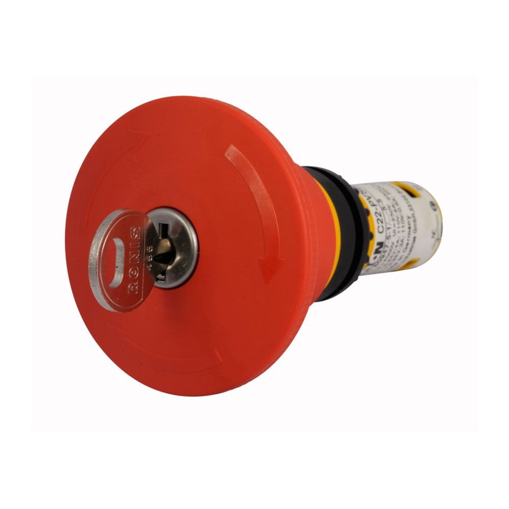 Eaton C22-PVS60P-RS-K11 22.5 mm Compact Pushbutton Emergency Stop [New]