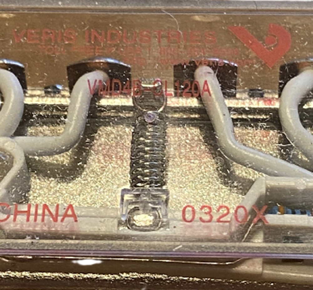 Veris VMD4B-CL120A General Purpose Relay, 10A 4PDT Socket DIN 120Vac [New]