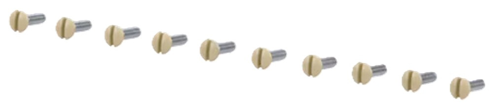 Eaton S231V-F-LW #6 x 1/2-in Slotted Drive Wall Plate Screws, Pack of 10 [New]
