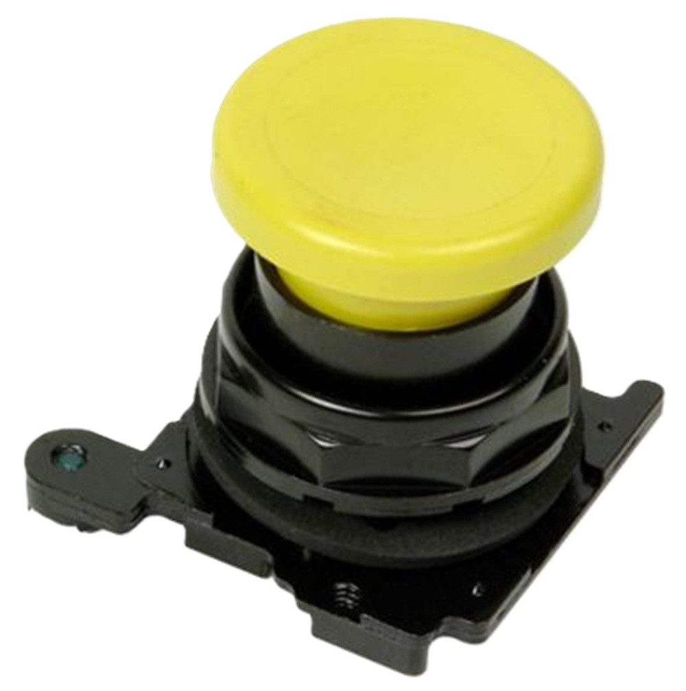 Eaton E34LB4-GR Mushroom Pushbutton, Yellow, 30.5 mm [New]