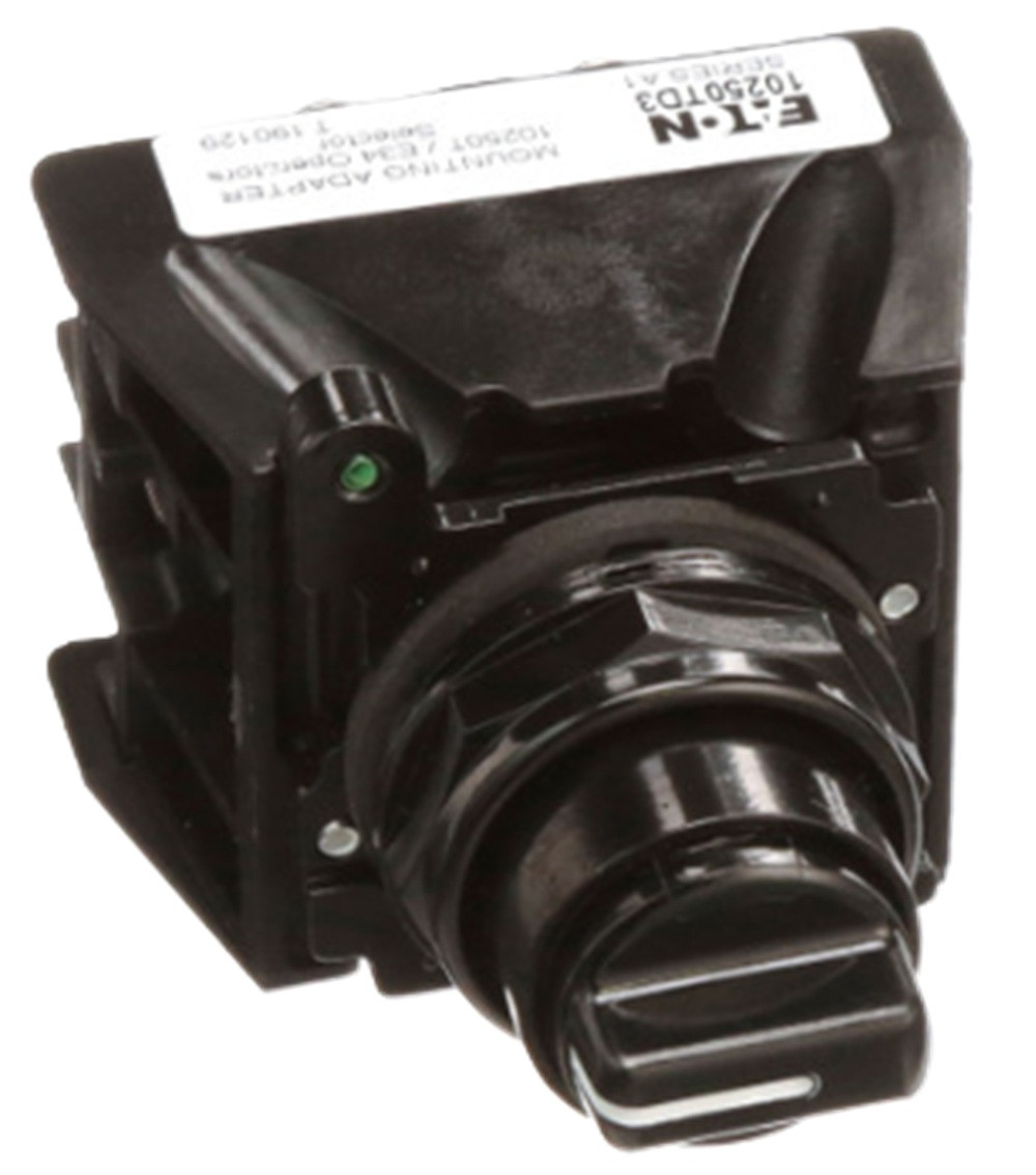 Eaton E34EX726BK Selector Switch, 3-Position, 2NO [New]