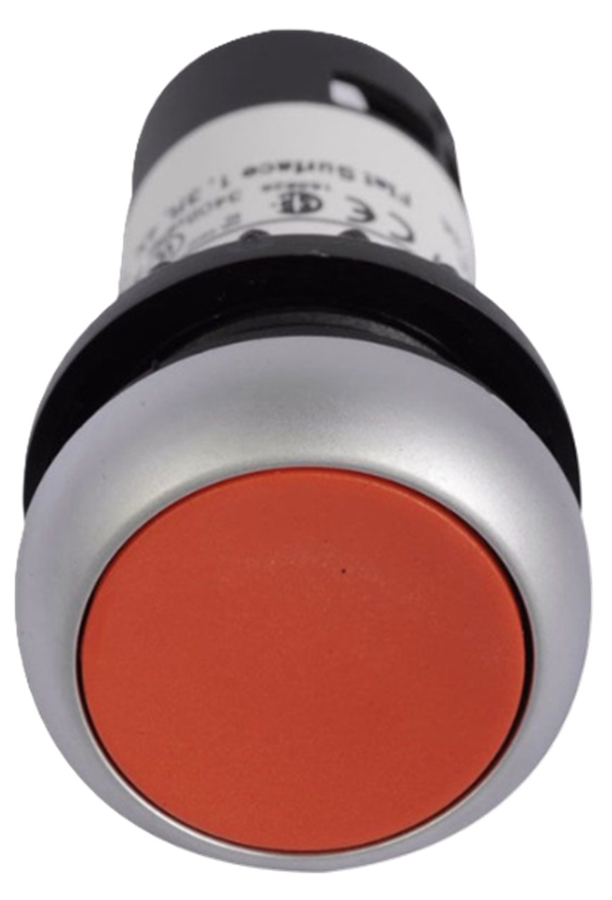 Eaton C22-DR-R-K02 Compact Pushbutton Switch, Red Actuator, 2NC, 22.5 mm [New]