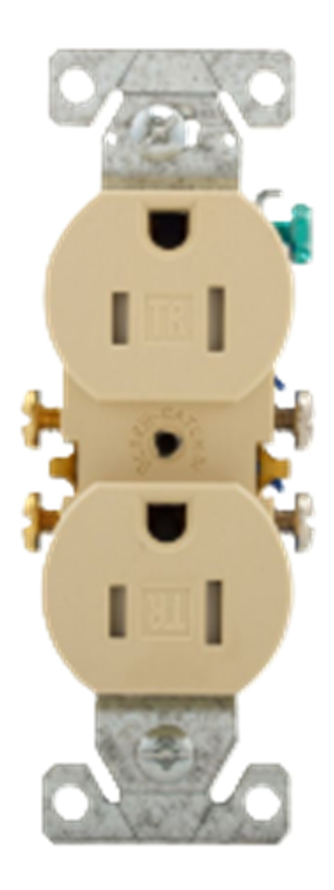 Eaton TR270V-BOX Residential Duplex Receptacle, NEMA 5-15R, Ivory [New]
