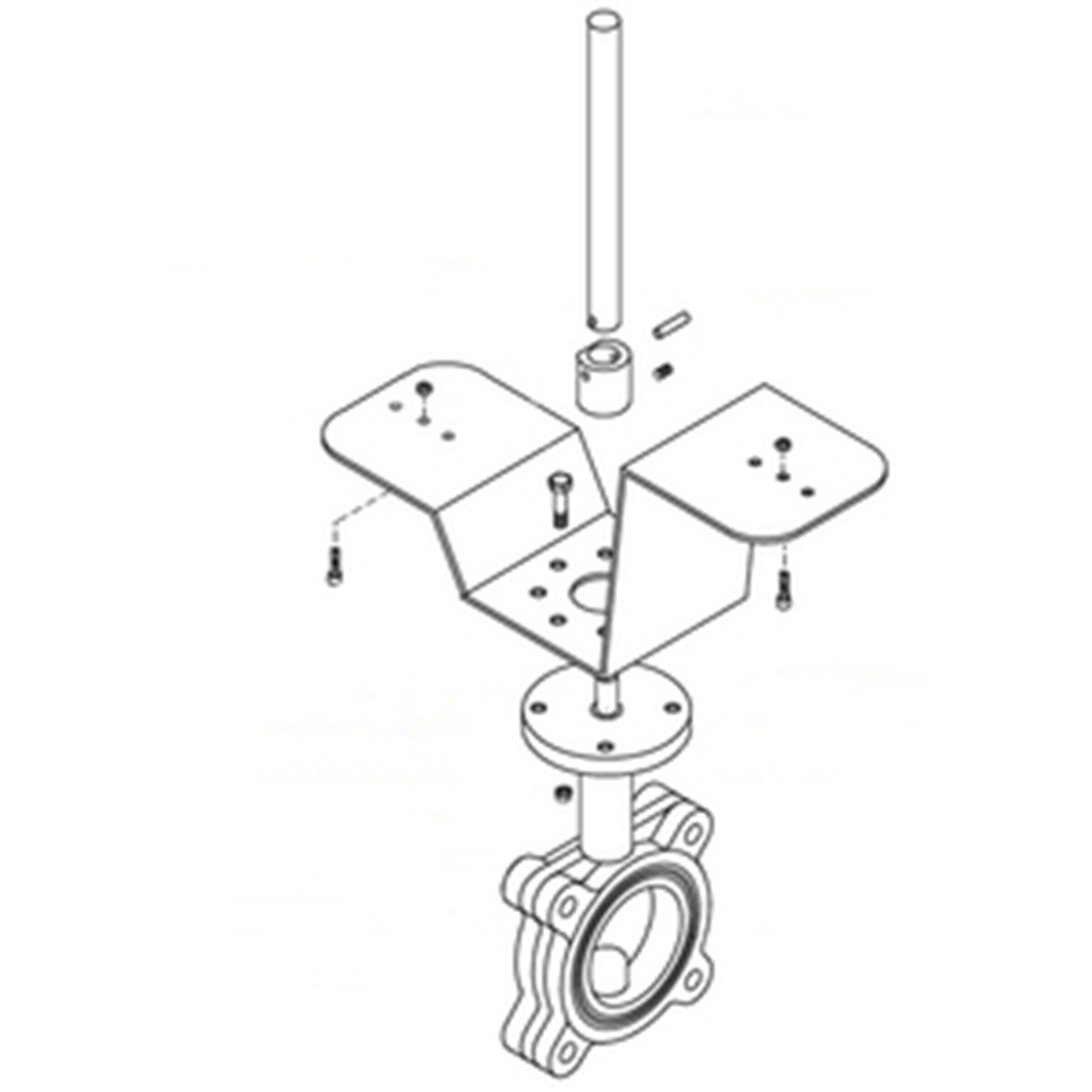 Belimo UFLK2608 RetroFIT+ Valve Bracket, For Milwaukee Butterfly Valves [New]