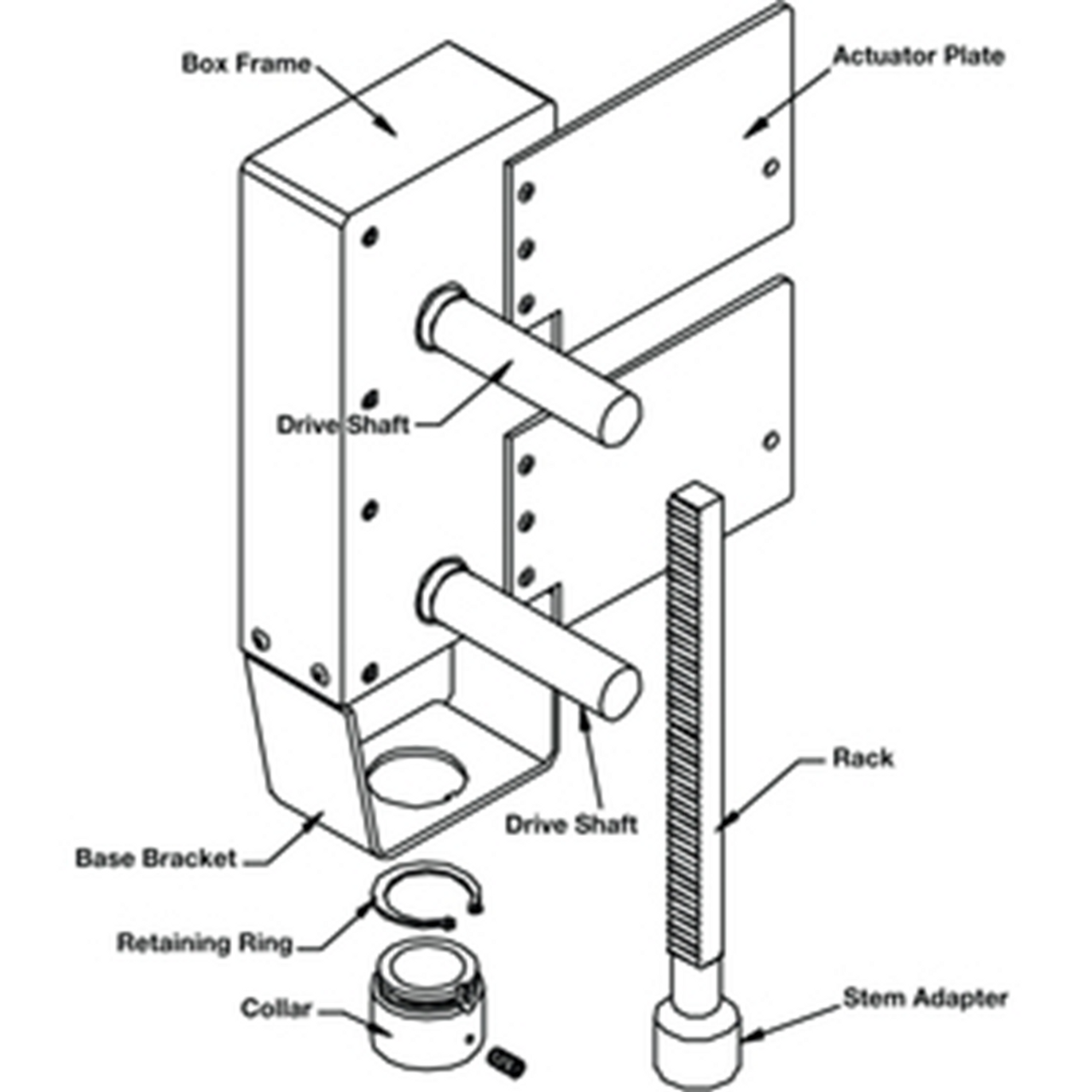 Belimo UGLK1872 RetroFIT+ Valve Bracket, For Honeywell V50.. V3.. Globe Valves [New]