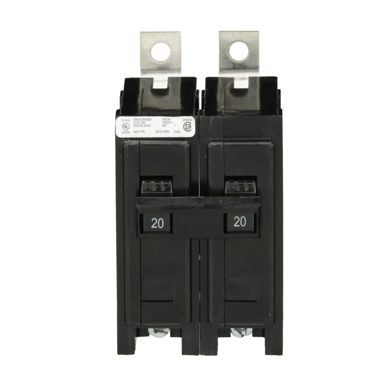 Eaton BAB2035 Circuit Breaker, Type BAB, 35A, 2-Pole, 120/240V [New]