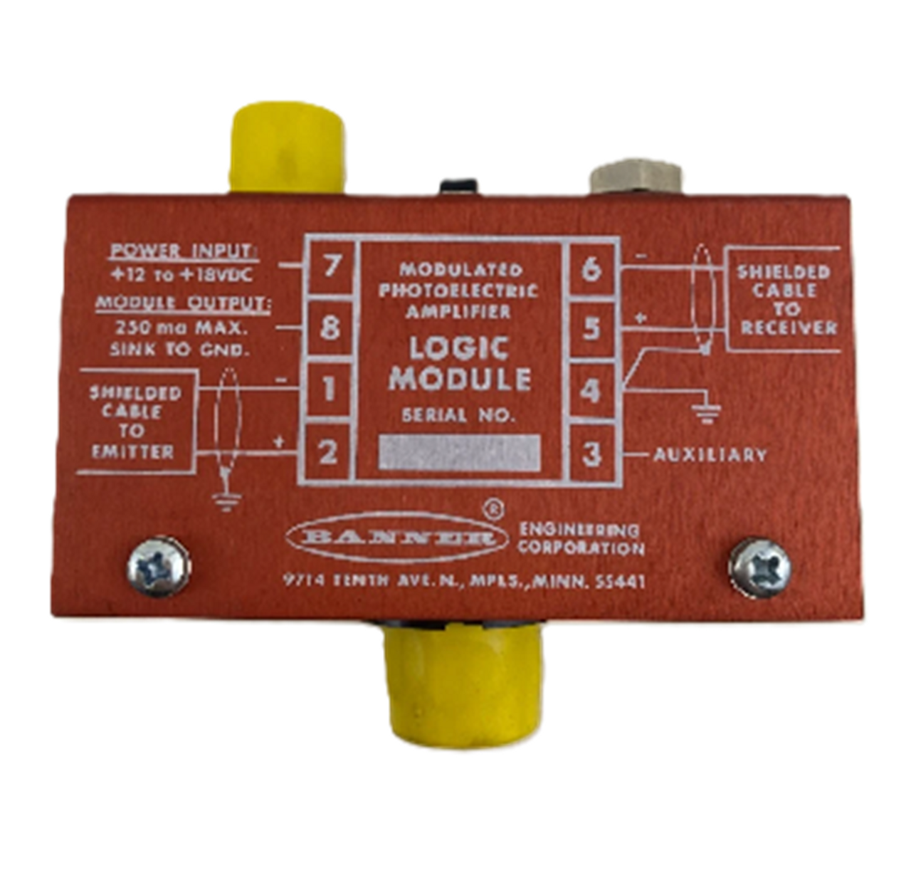 Banner MB5 16332 Modulated Photoelectric Amplifier Logic Module [New]
