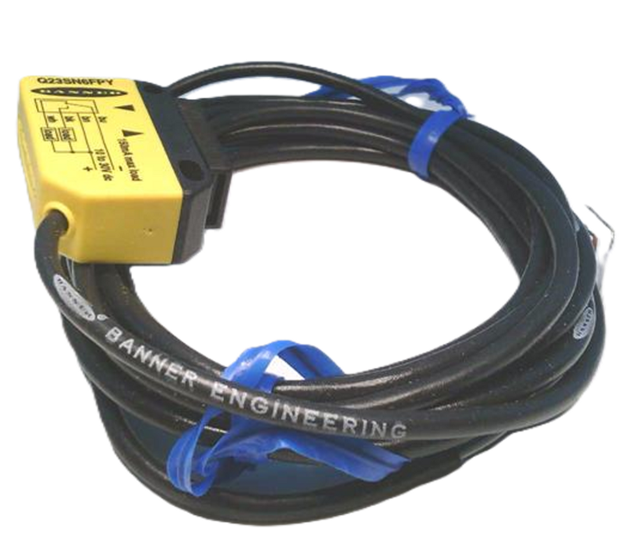 Banner Q23SN6FPY 46462 Q23 Sensor, High Speed Plastic Fiber Optic [New]