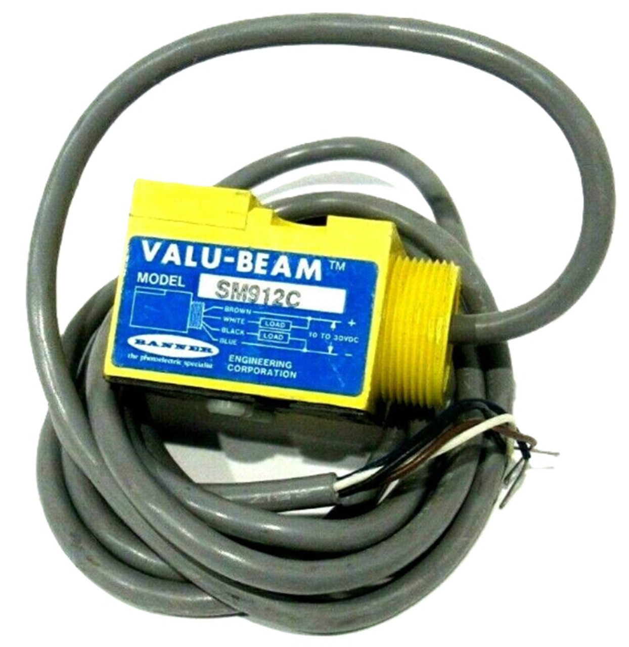 Banner SM912C 26012 VALU-BEAM Infrared 880 nm Convergent Sensor [New]