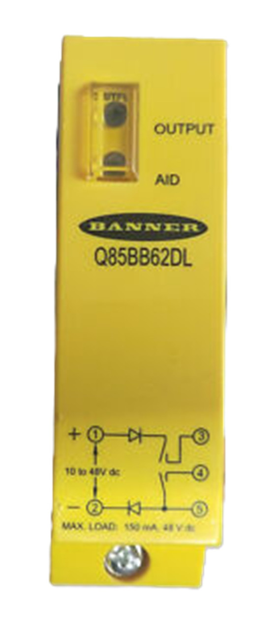 Banner Q85BB62DL 34259 Q85 Series Diffuse Sensor, Range 1 m [New]