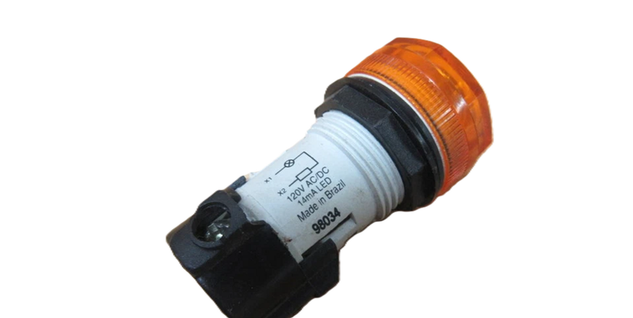 Eaton E22HL9X8 Assembled Indicating Light, Amber, 120/110 Vac/dc [New]