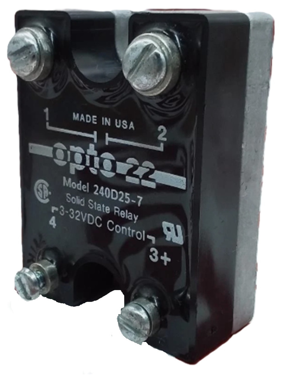 Opto 22 240D25-7 240 VAC, 25 Amp, DC Control Solid State Relay (SSR) [Refurbished]