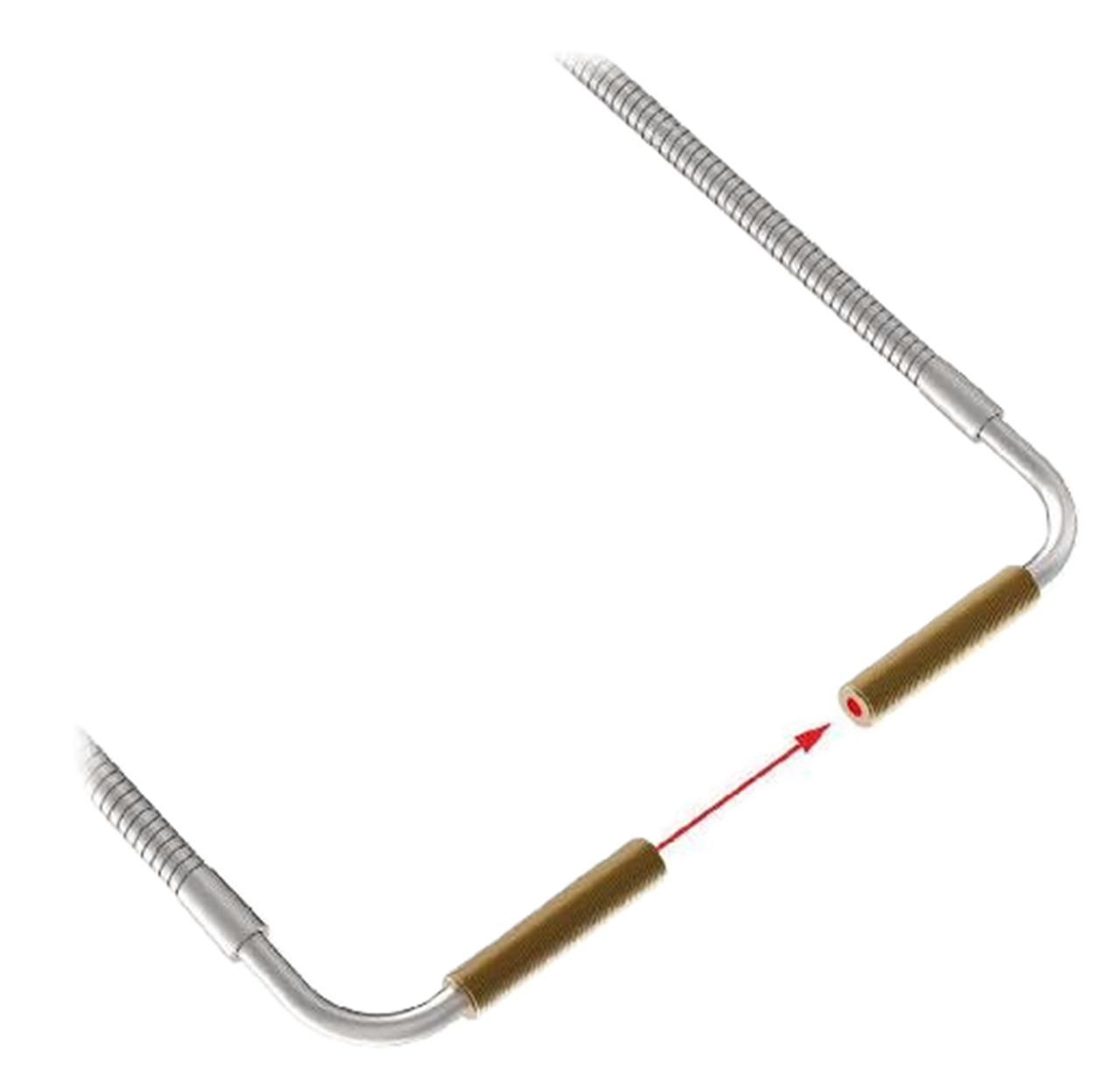 Banner IAT23SM600 17859 Glass Fiber Optic, Reflective, 3ft L [New]