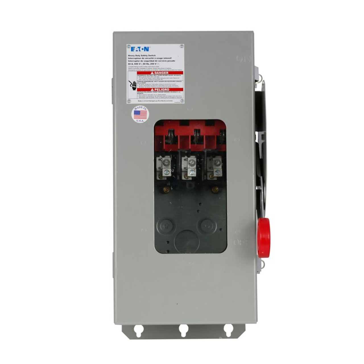 Eaton DH321NDKW Visible Blade Disconnect Safety Switch, 30A, 3P4W, 240V [New]