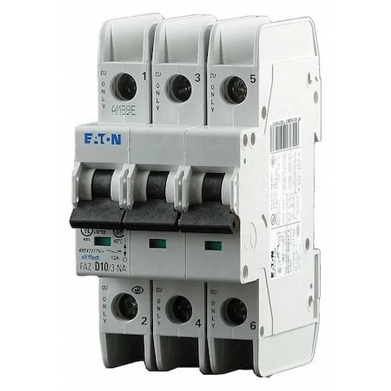 Moeller Eaton FAZ-C5/3-NA 102243 Miniature Circuit Breaker, 5A, 3-Pole, C Curve [New]