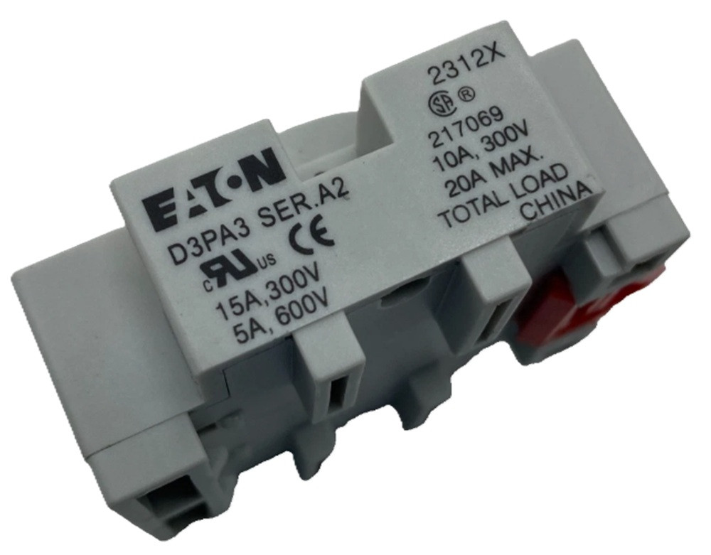 Eaton D3PA3 Relay Socket, For D3PR3 D3PF3 D3PR5 TRFP, 1 Unit [New]