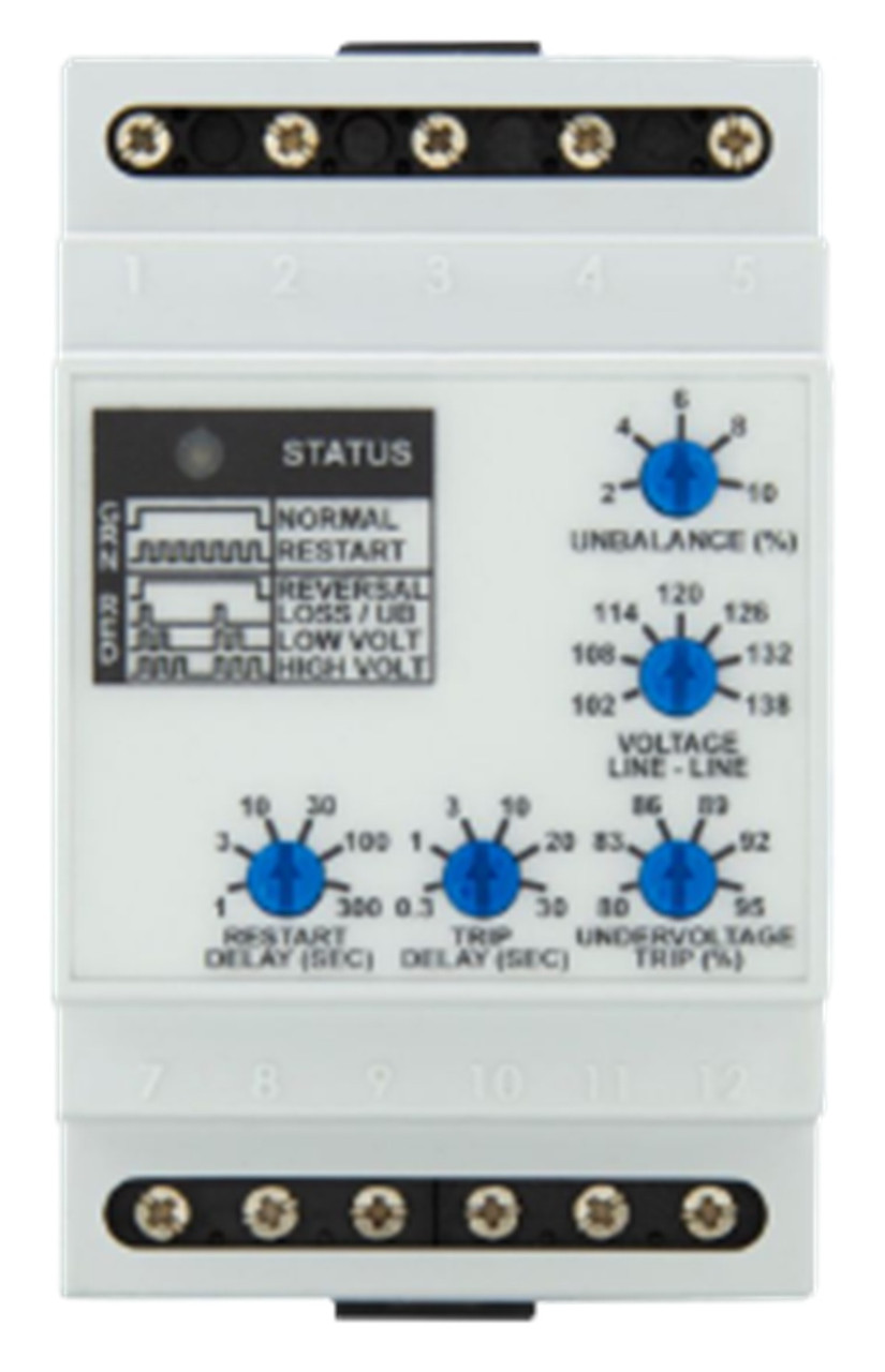 Eaton D65VMLS120C Voltage/Phase Monitoring Relay, 120V [New]