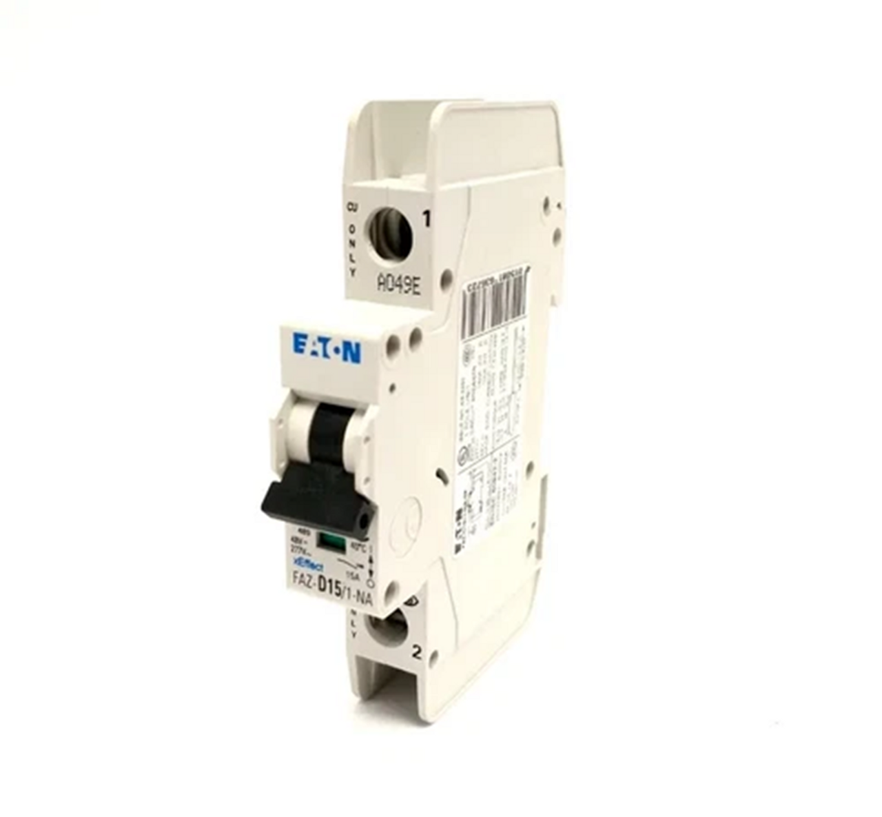 Moeller Eaton FAZ-D15/1-NA-SP 167175 Miniature Circuit Breaker, 15A, 1-Pole [New]