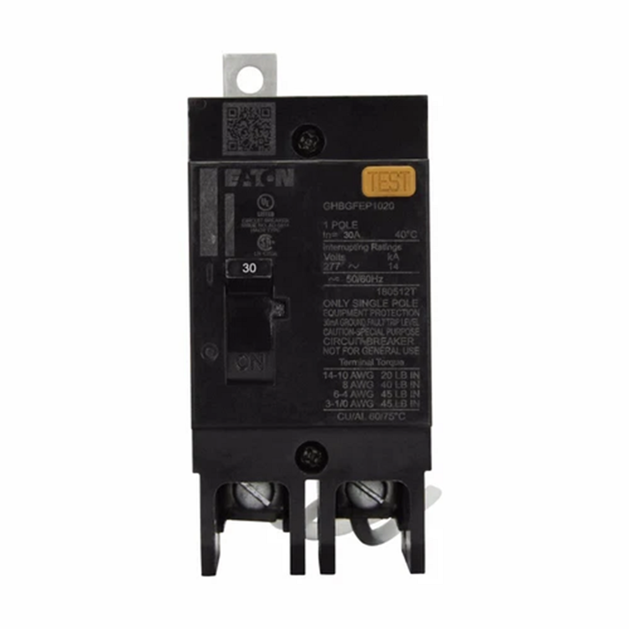 Eaton GHBGFEP1030 Circuit Breaker, Type GHB, 30A, 1-Pole, G-Frame [New]