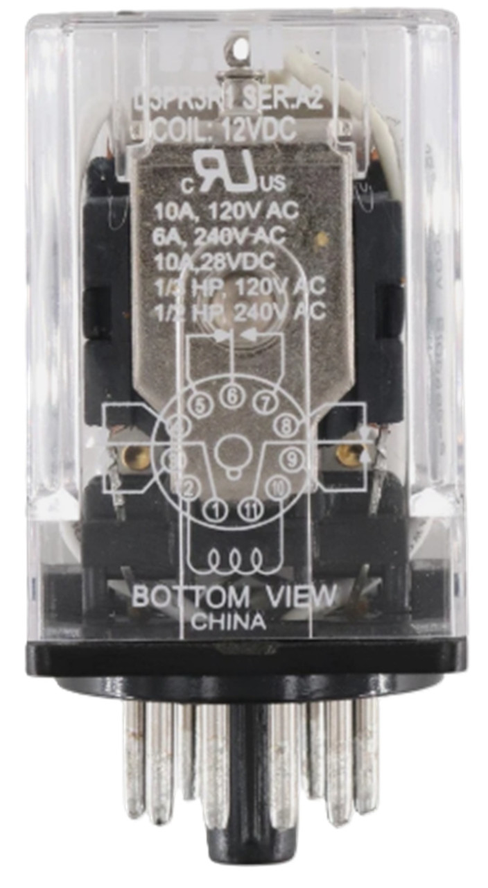 Eaton D3PR3R1 General Purpose Relay, 11 Pin, 3PDT, 16A [New]