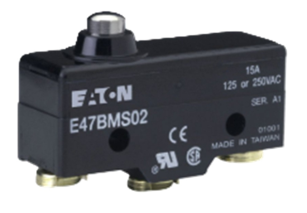 Eaton E47BMS02 Precision Limit Switch, Straight Plunger, 1 SPDT [New]
