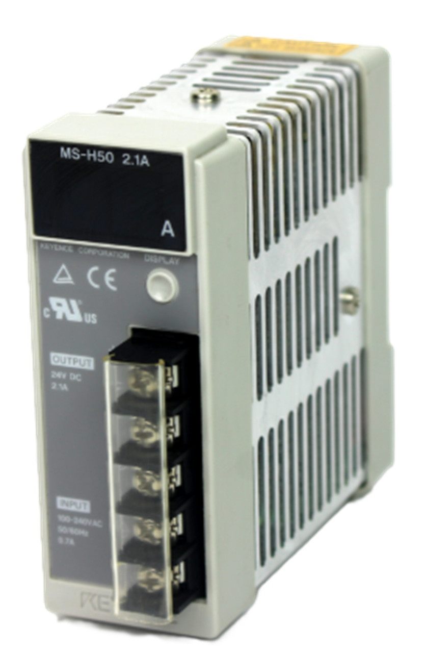 Keyence MS-H50 Switching Power Supply, 100-240V AC Input, 24V DC Output [New]