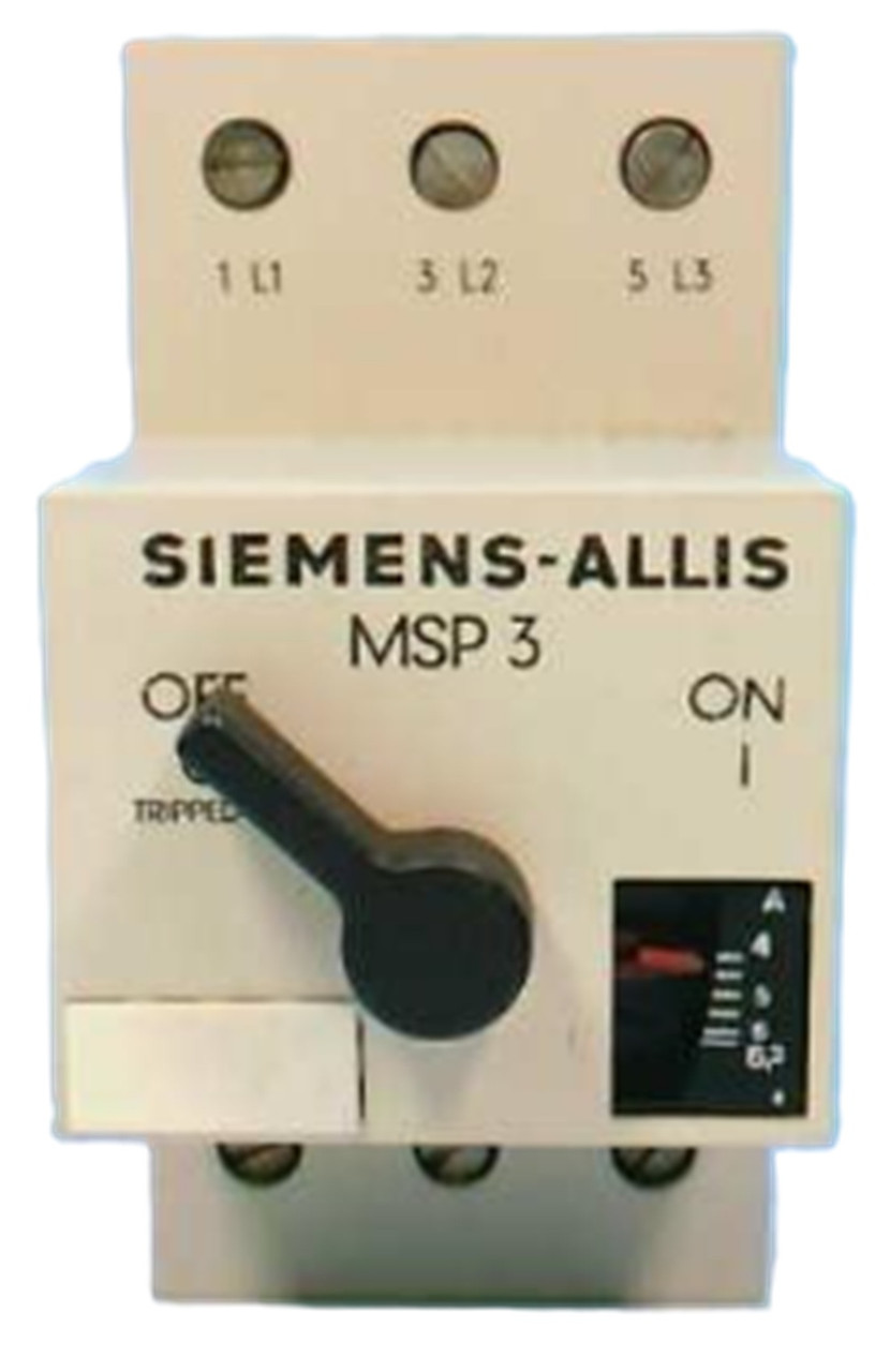 Siemens MSP30L Manual Motor Starter Protector, 4-6 A Adjustable [New]